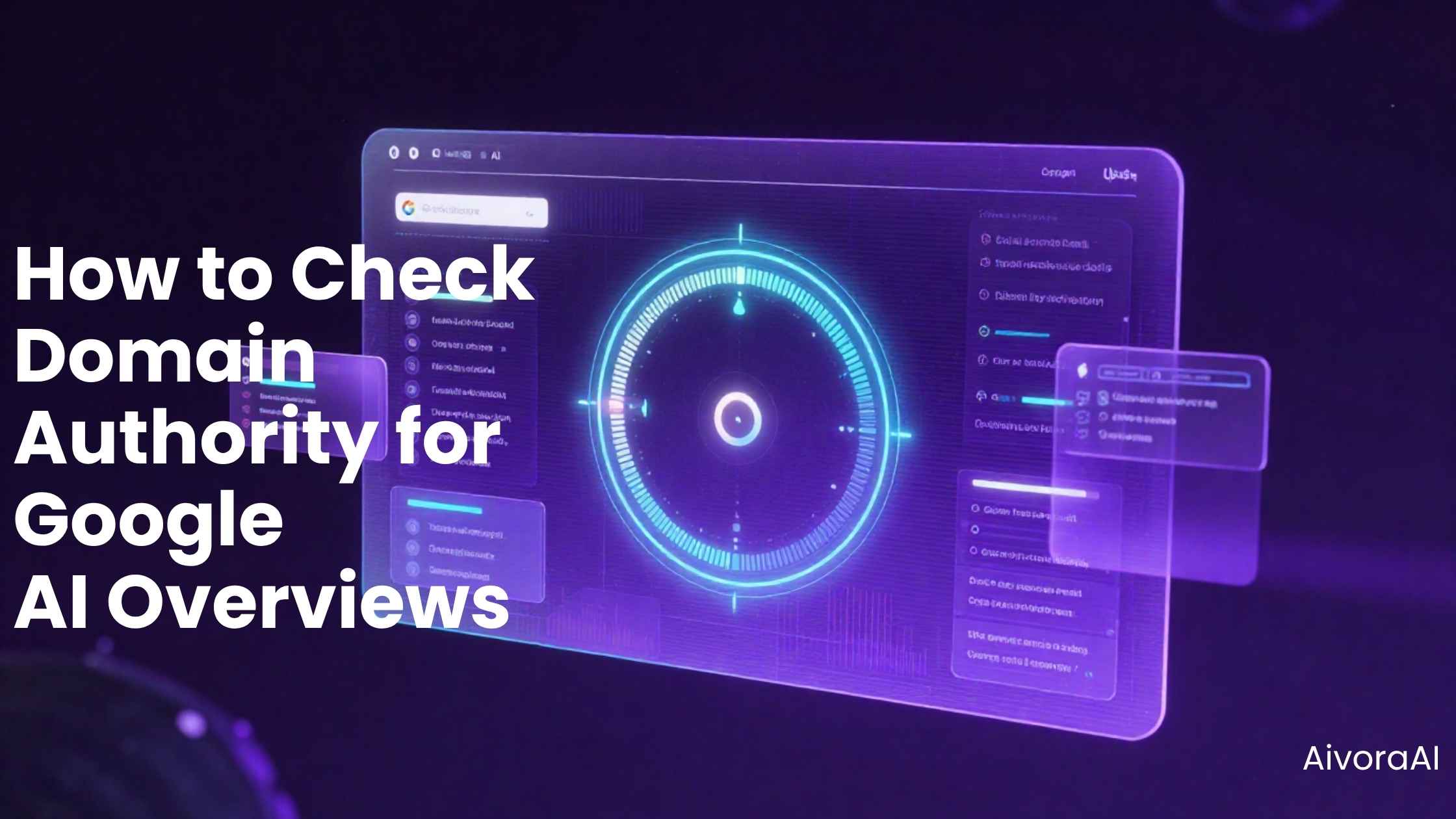 how to check domain authority for google ai overviews displaying a dashboard with AI citation metrics