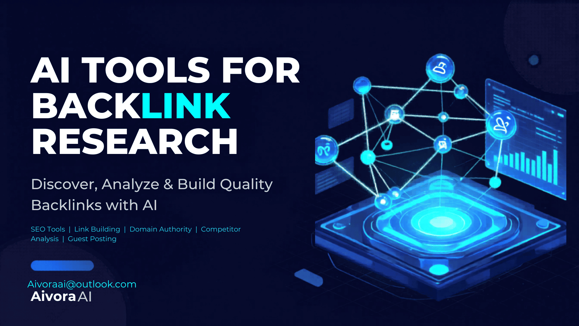 AI Tools for Backlink Research - Dashboard showing backlink analysis and competitor link data