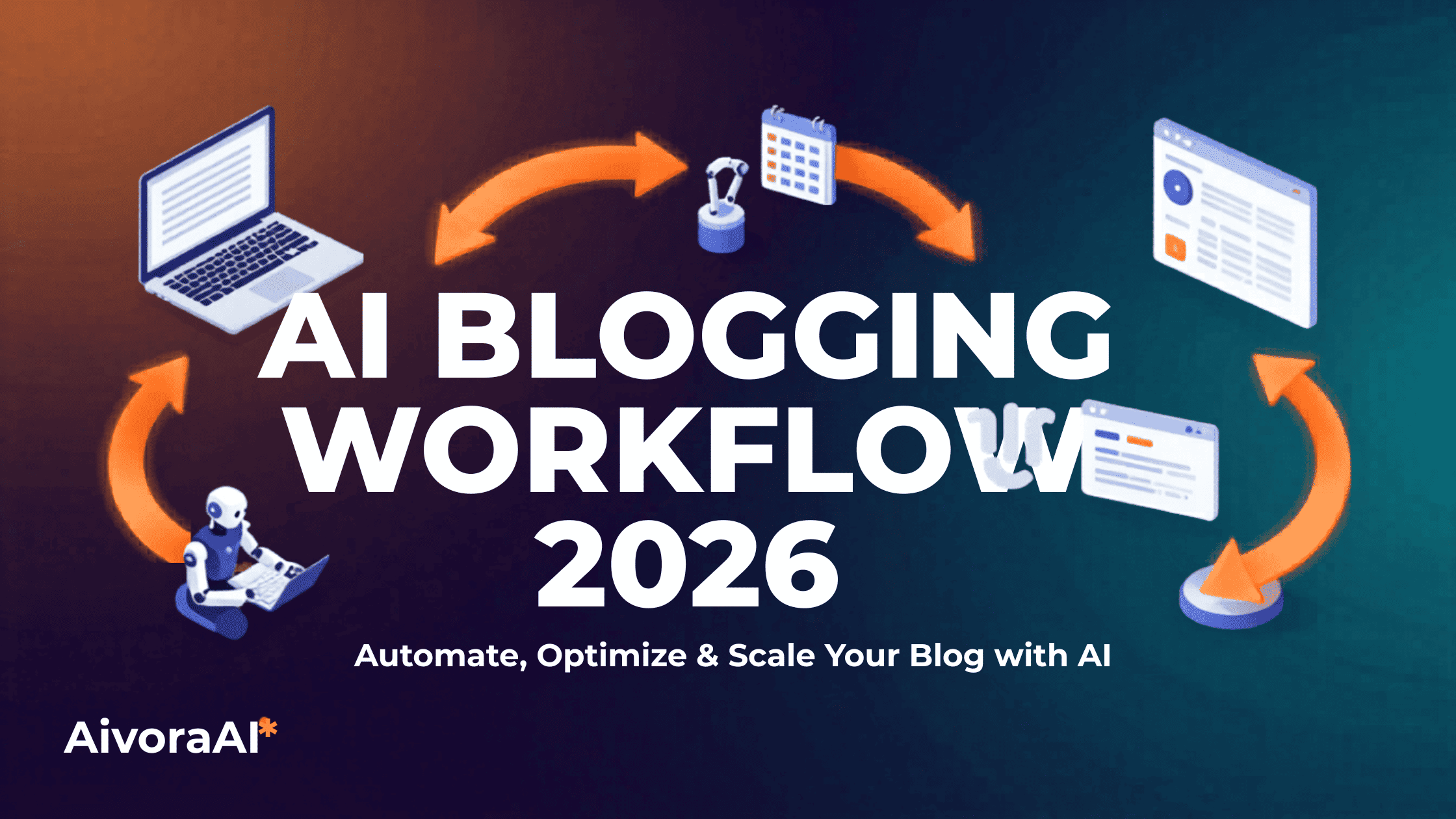AI Blogging Workflow - Content creation process with AI tools