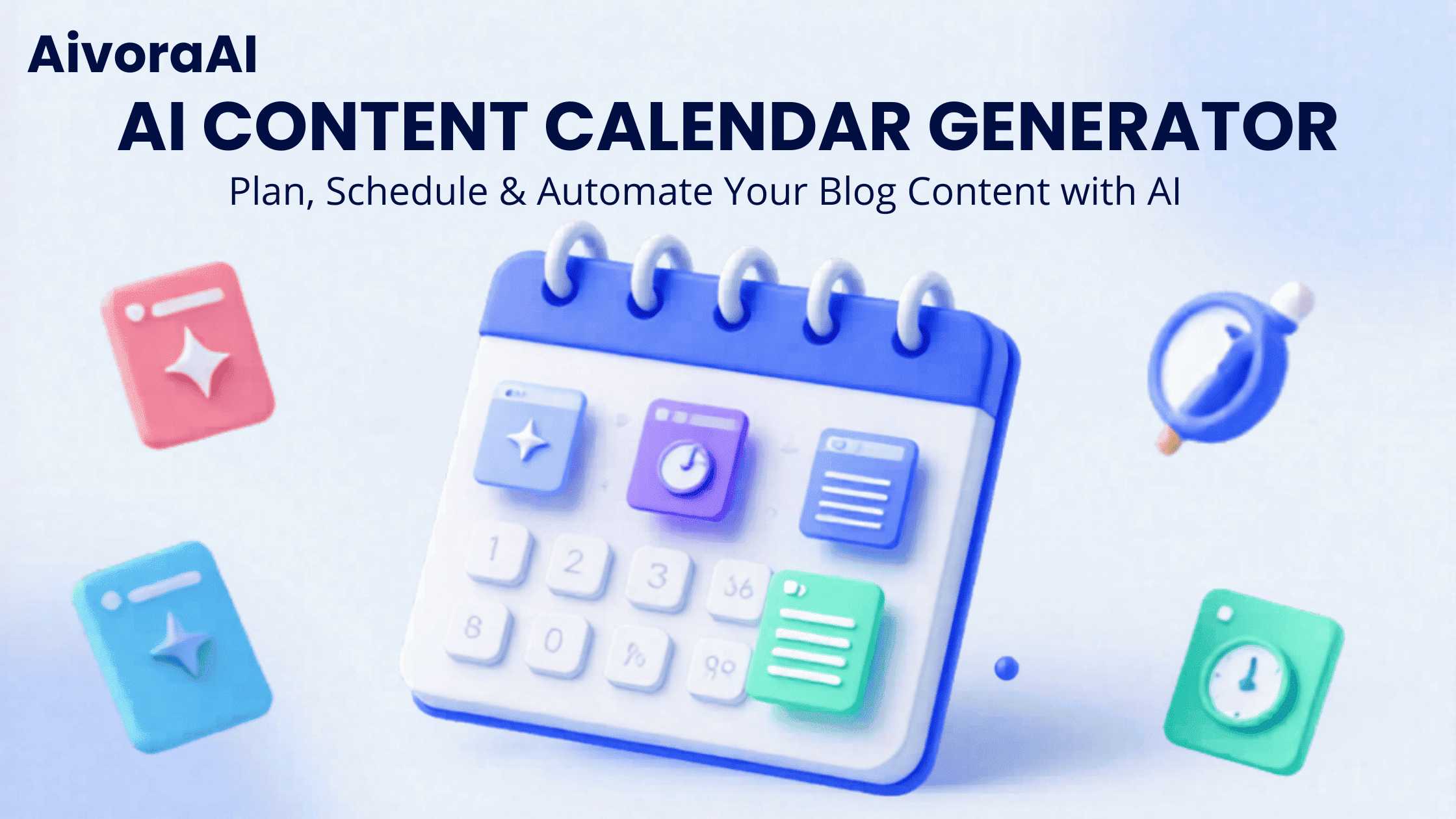 AI Content Calendar Generator - Dashboard showing automated content planning and scheduling