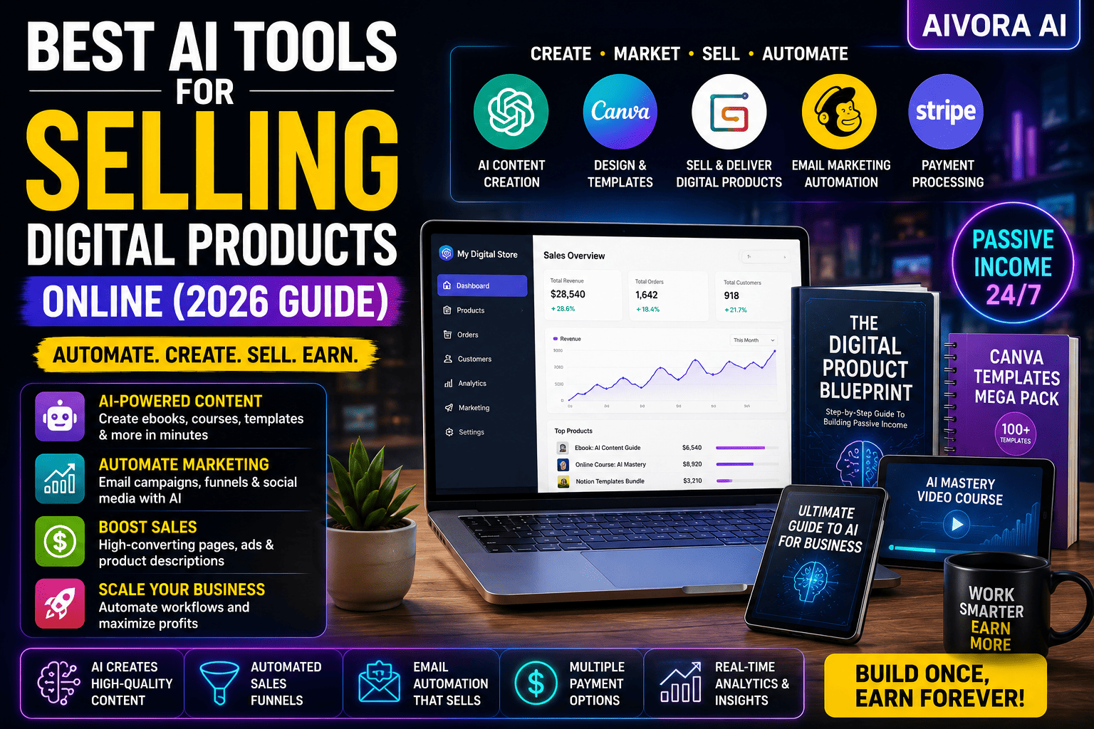 AI Tools for Selling Digital Products Online Banner