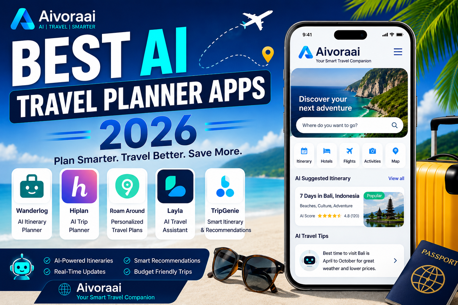 Best AI Travel Planner Apps 2026 Banner