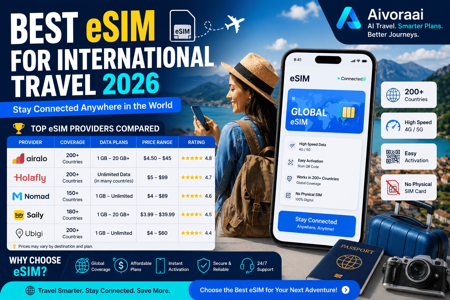 Best eSIM for International Travel 2026 Banner