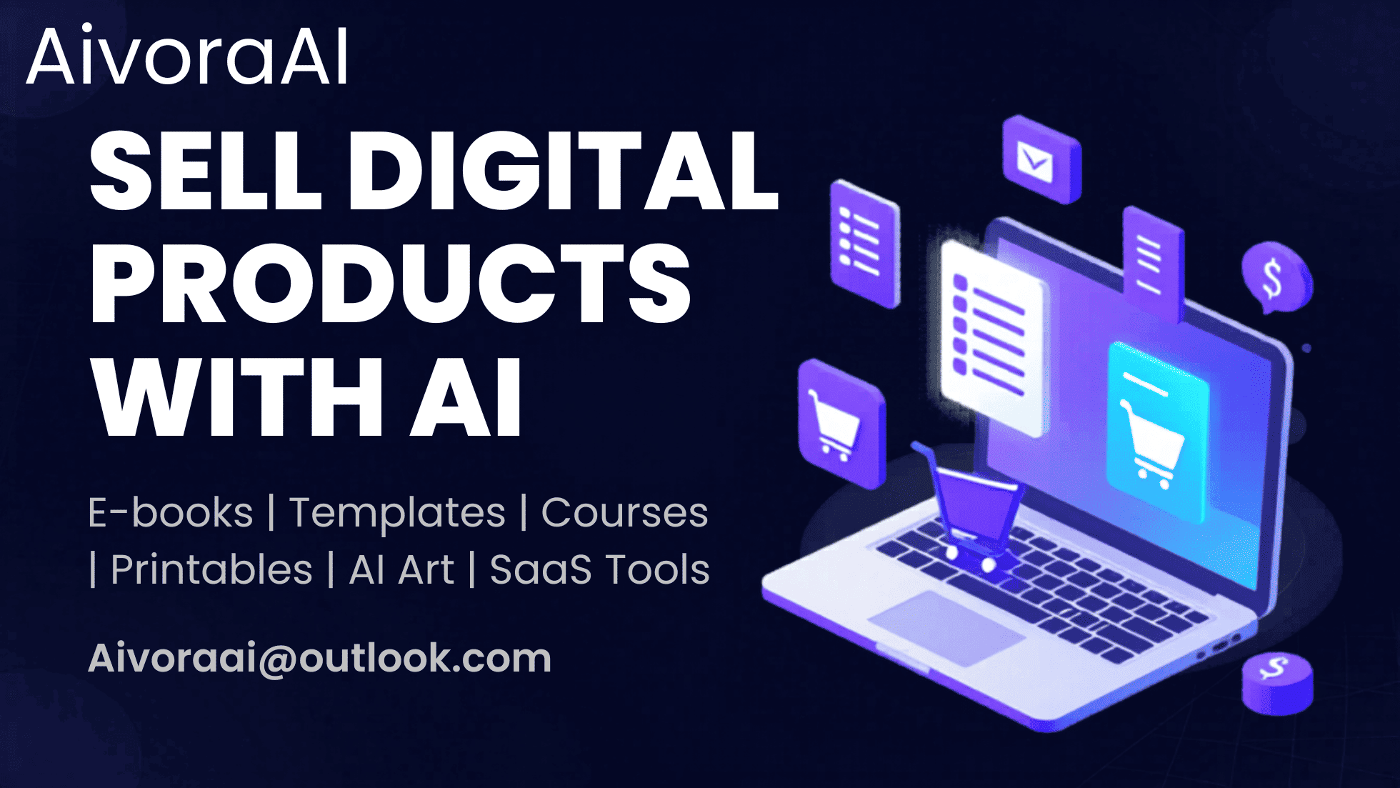 Sell Digital Products with AI - Product creation and sales dashboard